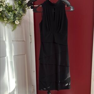 White House Black Market Black Keyhole Dress